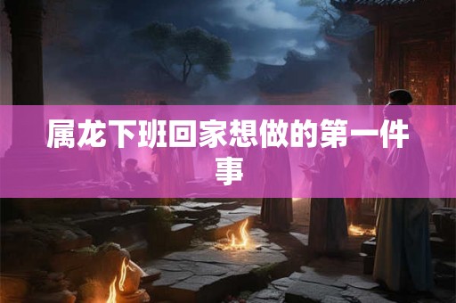 属龙下班回家想做的第一件事