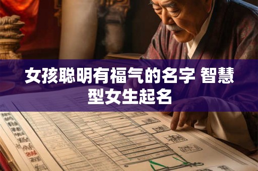 女孩聪明有福气的名字 智慧型女生起名