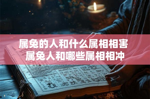 属兔的人和什么属相相害 属兔人和哪些属相相冲