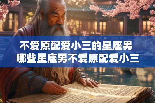 不爱原配爱小三的星座男 哪些星座男不爱原配爱小三