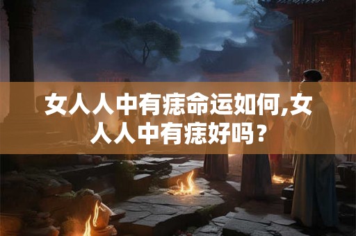 女人人中有痣命运如何,女人人中有痣好吗？