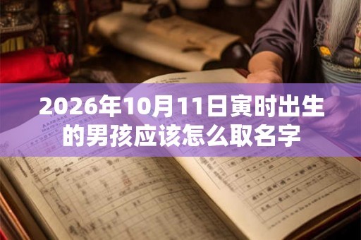 2026年10月11日寅时出生的男孩应该怎么取名字