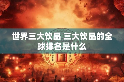 世界三大饮品 三大饮品的全球排名是什么 世界三大饮品 三大饮品的全球排名是什么