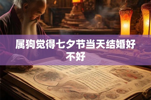 属狗觉得七夕节当天结婚好不好