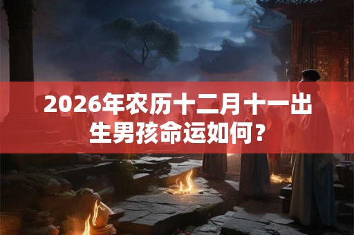 2026年农历十二月十一出生男孩命运如何? 2026年农历十二月十一出生男孩命运如何?