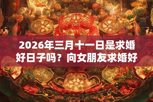 2026年三月十一日是求婚好日子吗？向女朋友求婚好吗