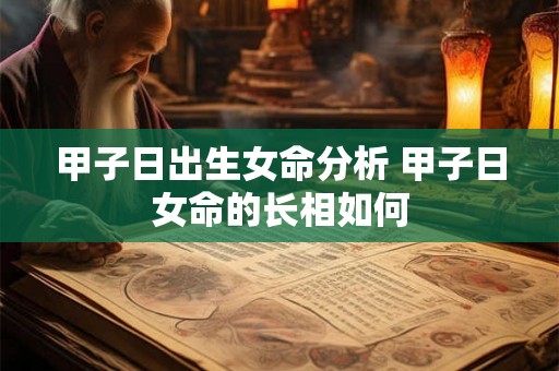 甲子日出生女命分析 甲子日女命的长相如何