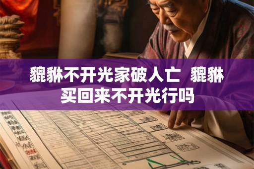 貔貅不开光家破人亡 貔貅买回来不开光行吗 貔貅不开光家破人亡 貔貅买回来不开光行吗