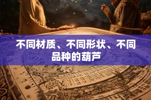 不同材质、不同形状、不同品种的葫芦 不同材质、不同形状、不同品种的葫芦