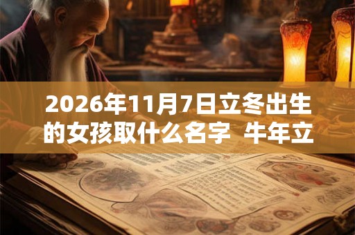 2026年11月7日立冬出生的女孩取什么名字  牛年立冬出生的女孩名字