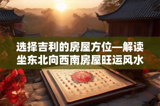 选择吉利的房屋方位—解读坐东北向西南房屋旺运风水图