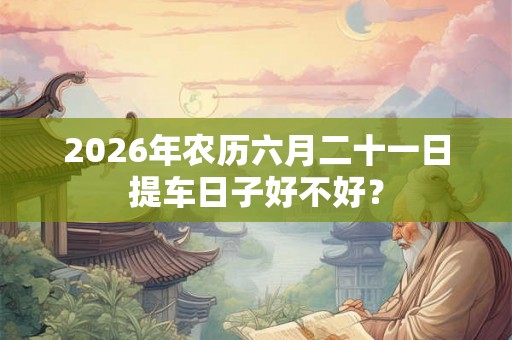 2026年农历六月二十一日提车日子好不好? 2026年农历六月二十一日提车日子好不好?