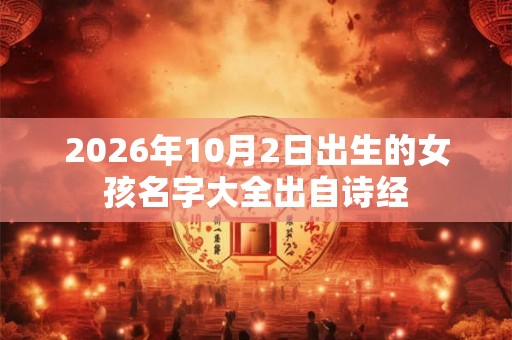2026年10月2日出生的女孩名字大全出自诗经 2026年10月2日出生的女孩名字大全出自诗经