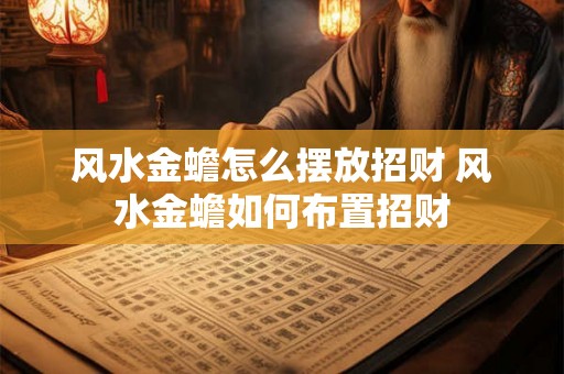 风水金蟾怎么摆放招财 风水金蟾如何布置招财