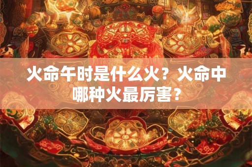 火命午时是什么火？火命中哪种火最厉害？