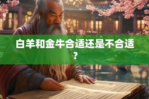 白羊和金牛合适还是不合适？
