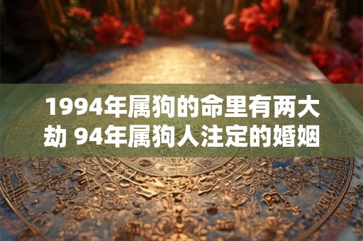 1994年属狗的命里有两大劫 94年属狗人注定的婚姻