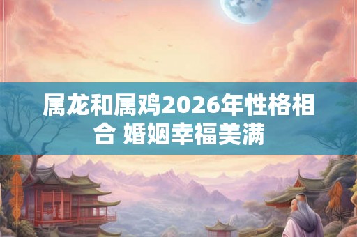 属龙和属鸡2026年性格相合 婚姻幸福美满