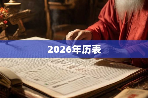 2026年历表