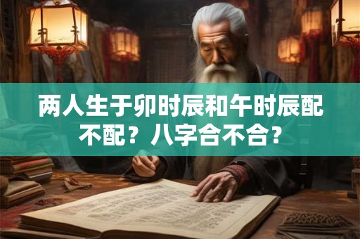 两人生于卯时辰和午时辰配不配？八字合不合？