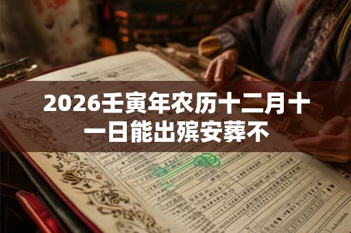 2026壬寅年农历十二月十一日能出殡安葬不
