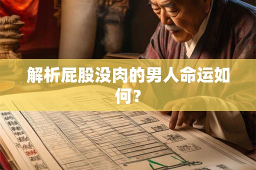 解析屁股没肉的男人命运如何？
