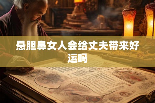 悬胆鼻女人会给丈夫带来好运吗
