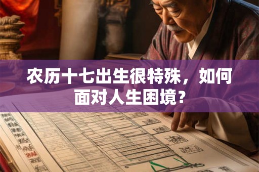 农历十七出生很特殊，如何面对人生困境？