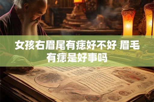 女孩右眉尾有痣好不好 眉毛有痣是好事吗
