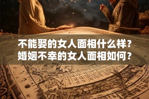 不能娶的女人面相什么样？婚姻不幸的女人面相如何？