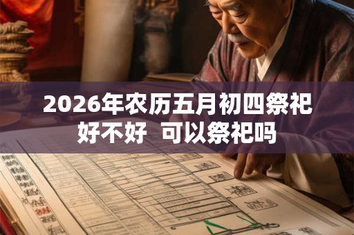2026年农历五月初四祭祀好不好  可以祭祀吗