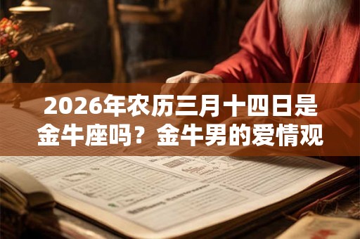 2026年农历三月十四日是金牛座吗？金牛男的爱情观