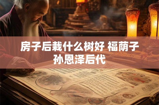 房子后栽什么树好 福荫子孙恩泽后代