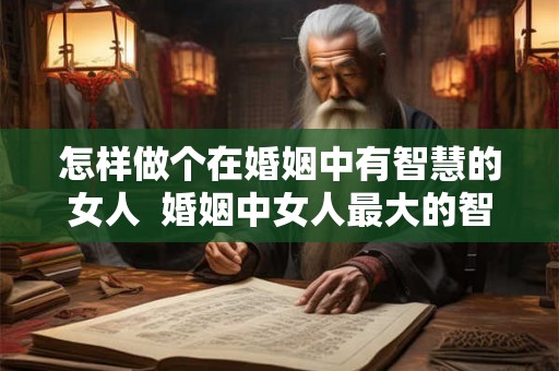 怎样做个在婚姻中有智慧的女人  婚姻中女人最大的智慧