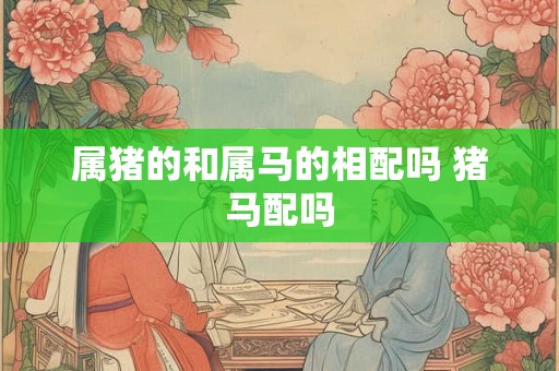 属猪的和属马的相配吗 猪马配吗