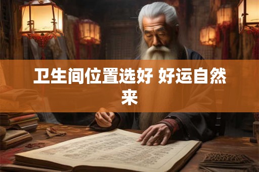 卫生间位置选好 好运自然来