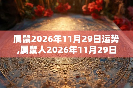 属鼠2026年11月29日运势,属鼠人2026年11月29日财运,生肖鼠2026年11月29日运势