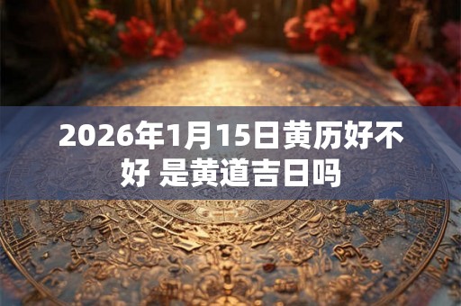 2026年1月15日黄历好不好 是黄道吉日吗