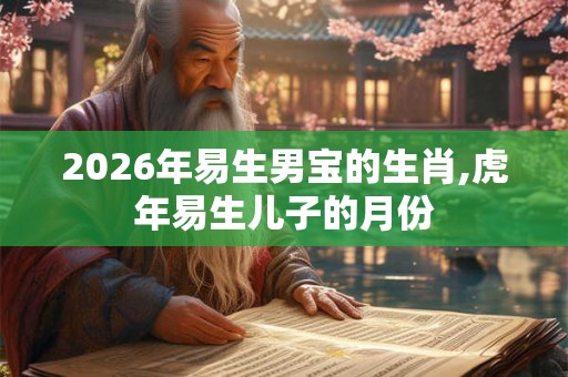 2026年易生男宝的生肖,虎年易生儿子的月份
