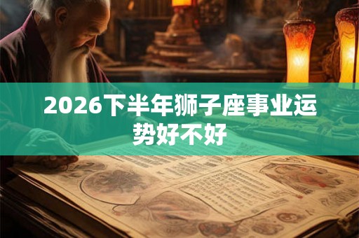 2026下半年狮子座事业运势好不好