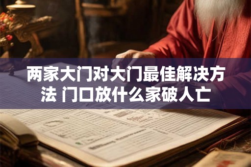 两家大门对大门最佳解决方法 门口放什么家破人亡 两家大门对大门最佳解决方法 门口放什么家破人亡