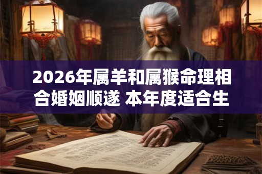 2026年属羊和属猴命理相合婚姻顺遂 本年度适合生孩子 2026年属羊和属猴命理相合婚姻顺遂 本年度适合生孩子