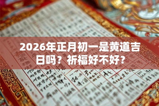 2026年正月初一是黄道吉日吗？祈福好不好？