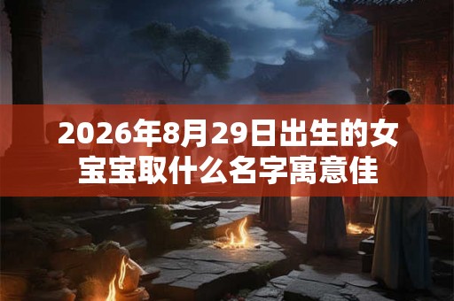 2026年8月29日出生的女宝宝取什么名字寓意佳
