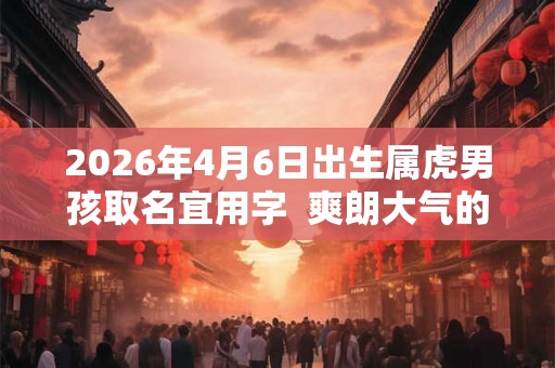 2026年4月6日出生属虎男孩取名宜用字 爽朗大气的男孩名字 2026年4月6日出生属虎男孩取名宜用字 爽朗大气的男孩名字