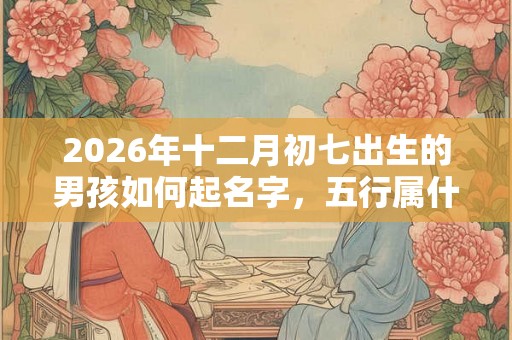 2026年十二月初七出生的男孩如何起名字,五行属什么 2026年十二月初七出生的男孩如何起名字,五行属什么