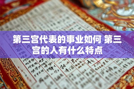 第三宫代表的事业如何 第三宫的人有什么特点