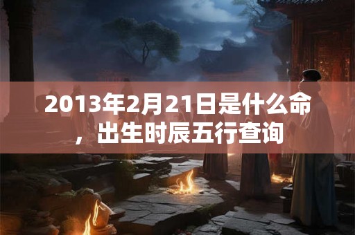 2013年2月21日是什么命，出生时辰五行查询