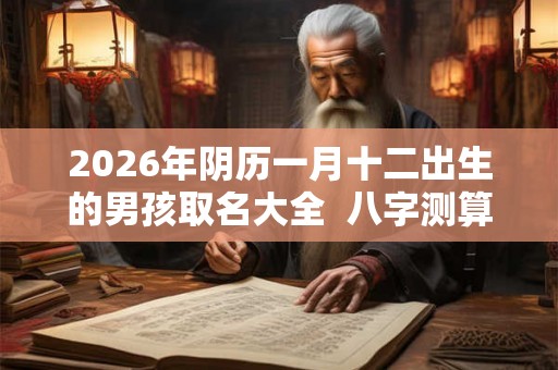 2026年阴历一月十二出生的男孩取名大全 八字测算 2026年阴历一月十二出生的男孩取名大全 八字测算