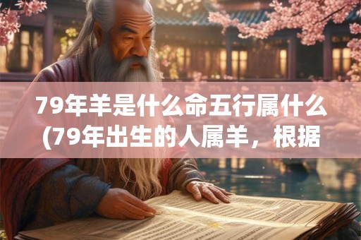 79年羊是什么命五行属什么(79年出生的人属羊，根据五行属火还是土？)